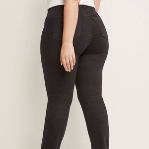 Tighter Tummy High Rise Straight Jean - Black sz24